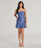 So Your Vibe Strapless A-line Mini Dress