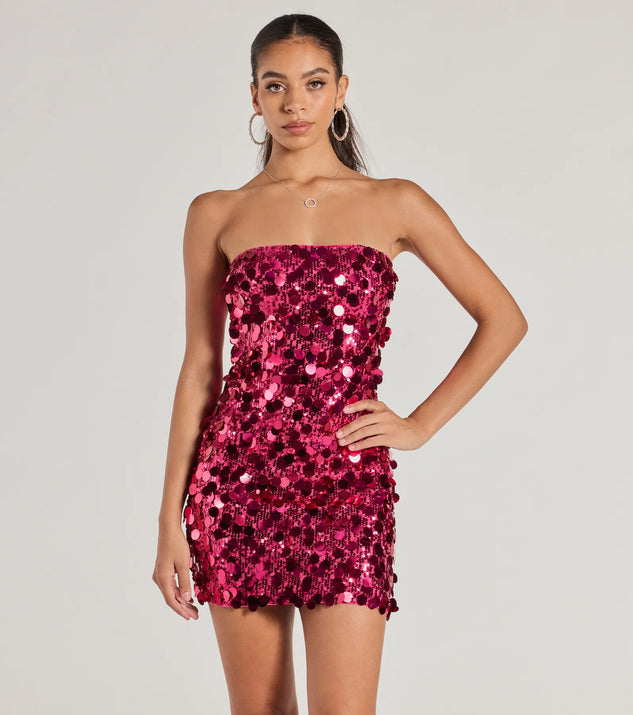 Glamorous Blush Sparkle Mini Dress Glamorous Blush Sparkle Mini Dress
