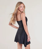 Bring high-impact style to your nightlife in the Chic Club Cowl Neck A-Line Mini Dress, a bold black club dress made for dancing, parties, and unforgettable nights.