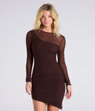 Enticing Always Bodycon Mesh Mini Dress