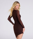 Enticing Always Bodycon Mesh Mini Dress