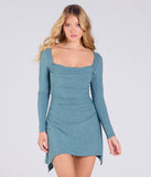 Memorable Shine A-Line Glitter Mini Dress