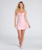 Shine with confidence, elegance, and standout style in the Sweetest Vibe V-Neck Tie A-Line Dress—a pink graduation dress designed with a fresh silhouette and the latest trends.