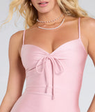 Make a bold statement in the Sweetest Vibe V-Neck Tie A-Line Dress in pink, the perfect summer dress for weddings, cocktail hours, nights out, and/or seasonal celebrations.