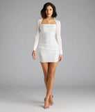 Flaunt your silhouette in the tight Flawless Allure Cowl Neck Bodycon Mini Dress in white, a bodycon dress that empowers your look with bold style and effortless edge.