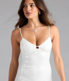 Shine with confidence, elegance, and standout style in the Dazzle Scene Sweetheart A-Line Sequin Mini Dress—a white graduation dress designed with a fresh silhouette and the latest trends.