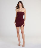 Disco Queen Strapless Glitter Mini Dress