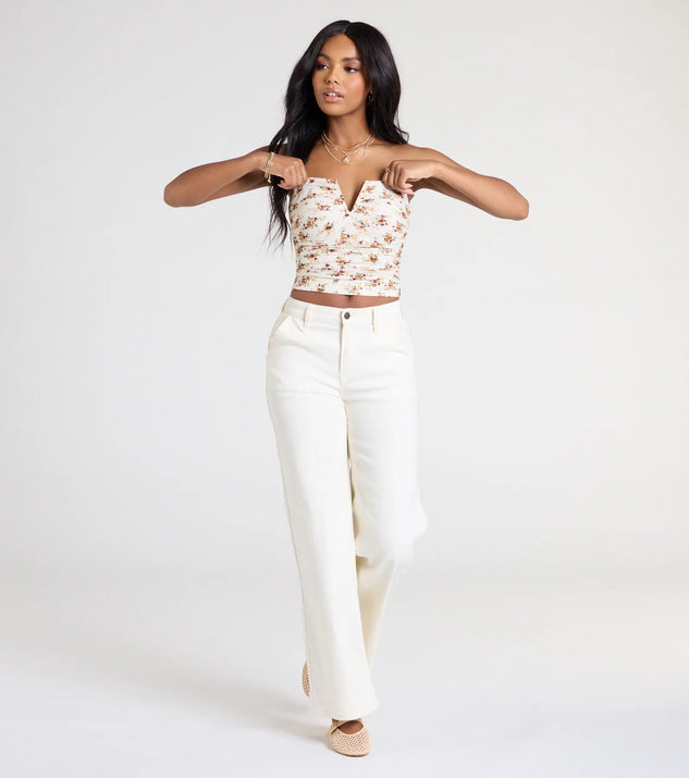 Cutesy Vibe Floral Lace Tube Top | Windsor