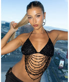 Festival Headliner Beaded Triangle Bralette