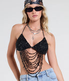 From bold to effortless, the Festival Headliner Beaded Triangle Bralette lets you define your vibe with black tops that speak your style.
