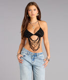 Festival Headliner Beaded Triangle Bralette