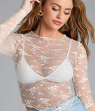 From bold to effortless, the Sweetest Allure Floral Lace Long Sleeve Top lets you define your vibe with yellow tops that speak your style.