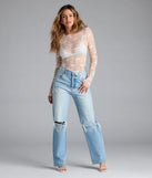 From bold to effortless, the Sweetest Allure Floral Lace Long Sleeve Top lets you define your vibe with yellow tops that speak your style.