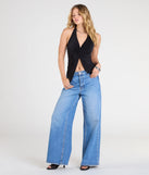 From bold to effortless, the Routinely Cute Halter Knot Crop Top lets you define your vibe with black tops that speak your style.