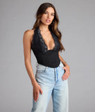 Gorgeous Night Lace Trim Corset Halter Top