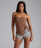 Trendy Era Sheer Mesh Tube Top