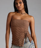 Trendy Era Sheer Mesh Tube Top