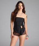 Alluring Muse Cutout Tube Top