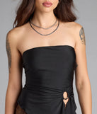 Alluring Muse Cutout Tube Top