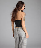 Major Vibe Plunge Halter Top