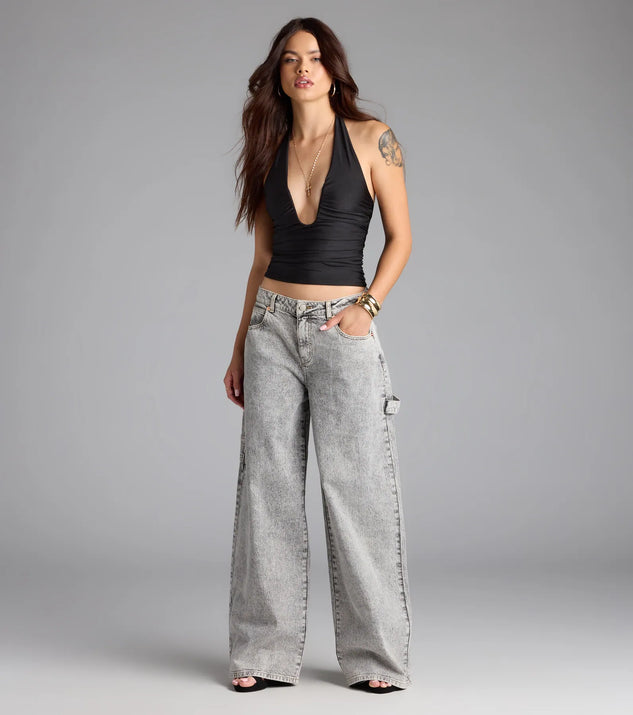 Major Vibe Plunge Halter Top | Windsor