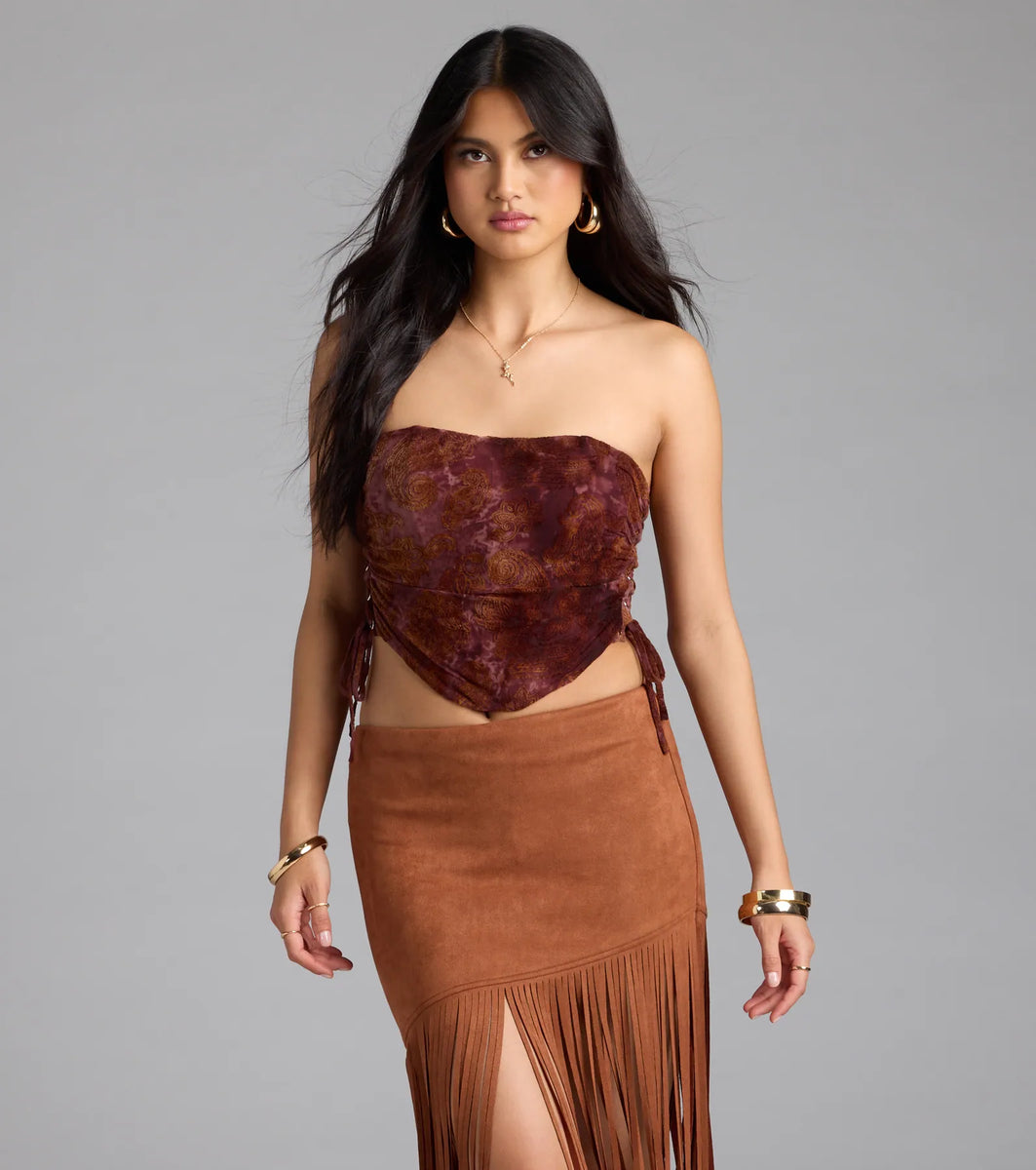 ⚠️9月特価⚠️　treat ürself Romance Lace-Tie Top Romance Lace-Tie Top – Treat Ürself