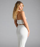 Flirty Ways Halter Lace Trim Crop Top