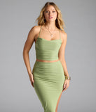Always Happy Hour Cowl Neck Crop Top
