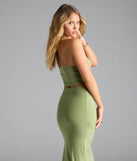 Always Happy Hour Cowl Neck Crop Top
