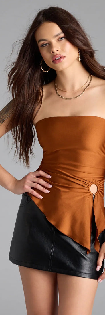 Alluring Muse Cutout Tube Top | Windsor