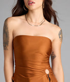 Alluring Muse Cutout Tube Top