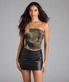 Elevated Effect Abstract Tube Top