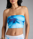 Bold Muse Floral Print Tube Top