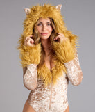 Hear Me Roar Lion Velvet Bodysuit