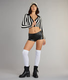 Whistle While You Slay Referee Crop Top