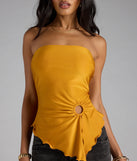 Alluring Muse Cutout Tube Top