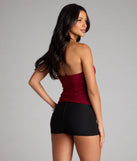 Routinely Cute Halter Knot Crop Top