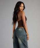 Routinely Cute Halter Knot Crop Top