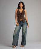 Routinely Cute Halter Knot Crop Top