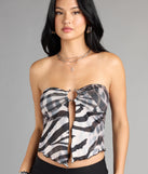 Wild Thing Zebra Print Top