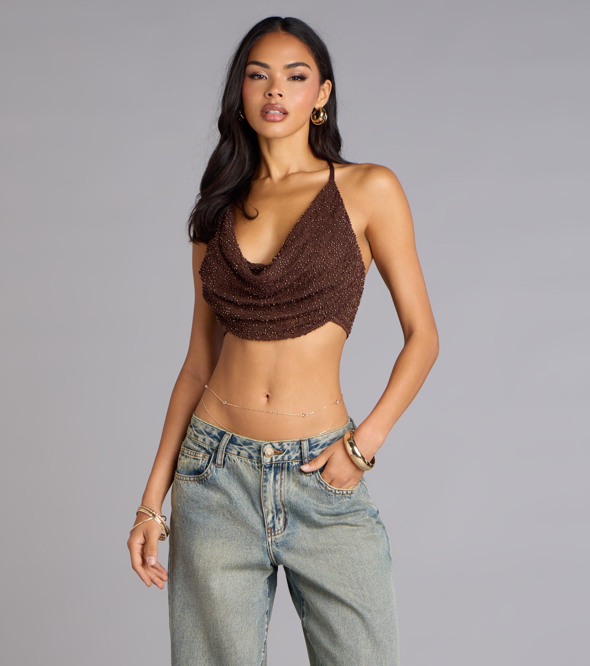 Shimmer Frequency Halter Top | Windsor