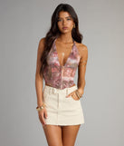 Cherub Kisses Halter Corset Top