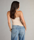 Complete your look with the Knot Your Average Tube Cutout Crop Top, a trendy top that’s ready to pair with anything in your fall rotation.