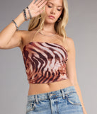 Wild Streak Strapless Tube Top