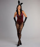 Velvet After Dark Bunny Bodysuit