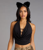 Weekend Crush Cowl Neck Crop Top