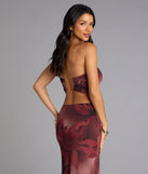 Blooming Allure Floral Mesh Cutout Tube Top