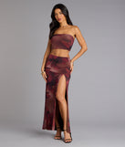 Blooming Allure Floral Mesh Cutout Tube Top