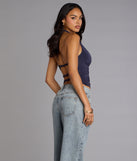 Hot Take Ruched Halter Tank Top