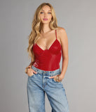 Dangerously Hot Faux Leather Bodysuit